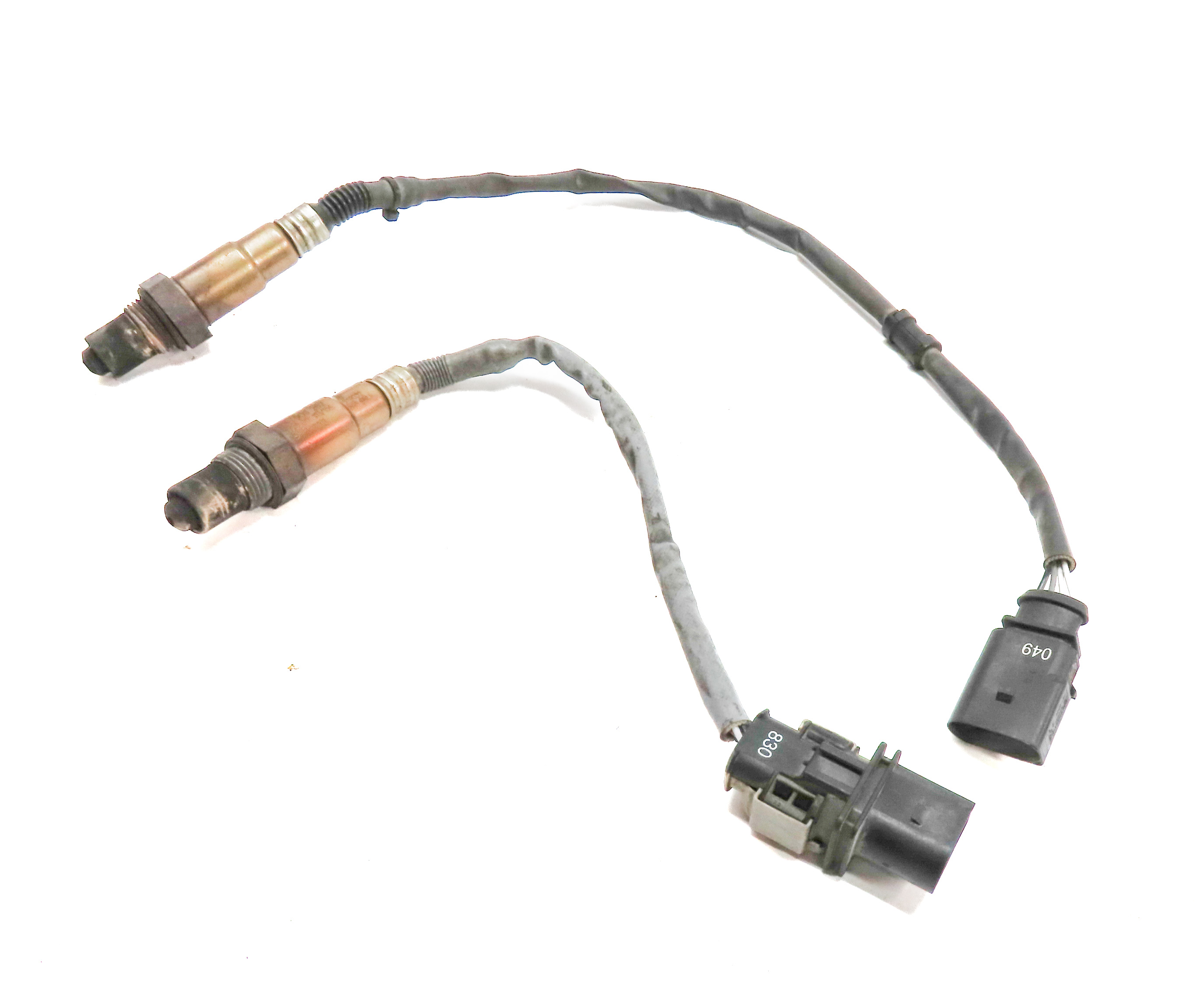 2015 AUDI Q5 (B8 8R) 2.0L (CPMB) ENGINE OXYGEN O2 LAMBDA PROBE WIRE SENSOR SET/2 — exact item pictured